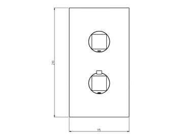 ALINE 49712V2 - 2 hole thermostatic stainless steel shower mixer by Rubinetterie Frattini - view 3